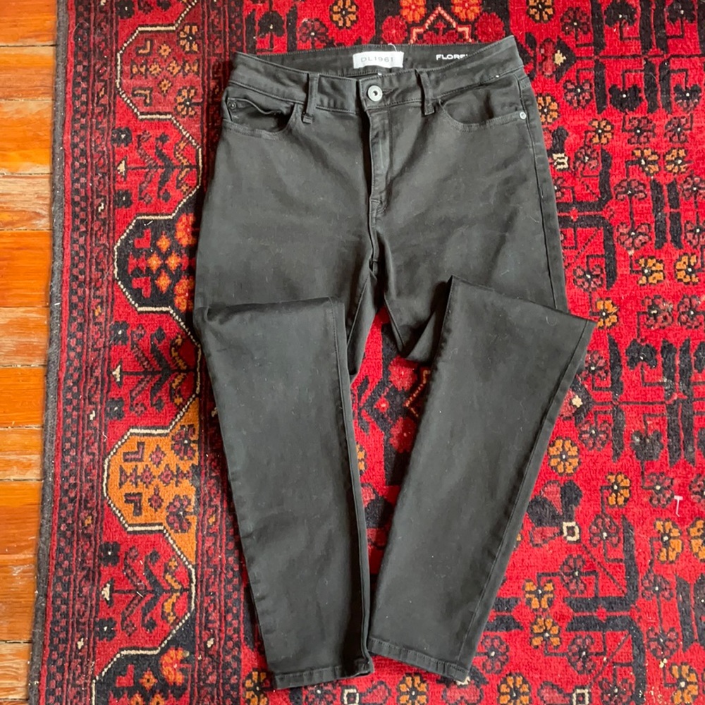 DL1961 Black Florence Instasculpt Skinny Jeans